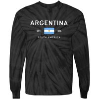 Argentina World Champion Football For Lover Gift Trending Tie-Dye Long Sleeve Shirt