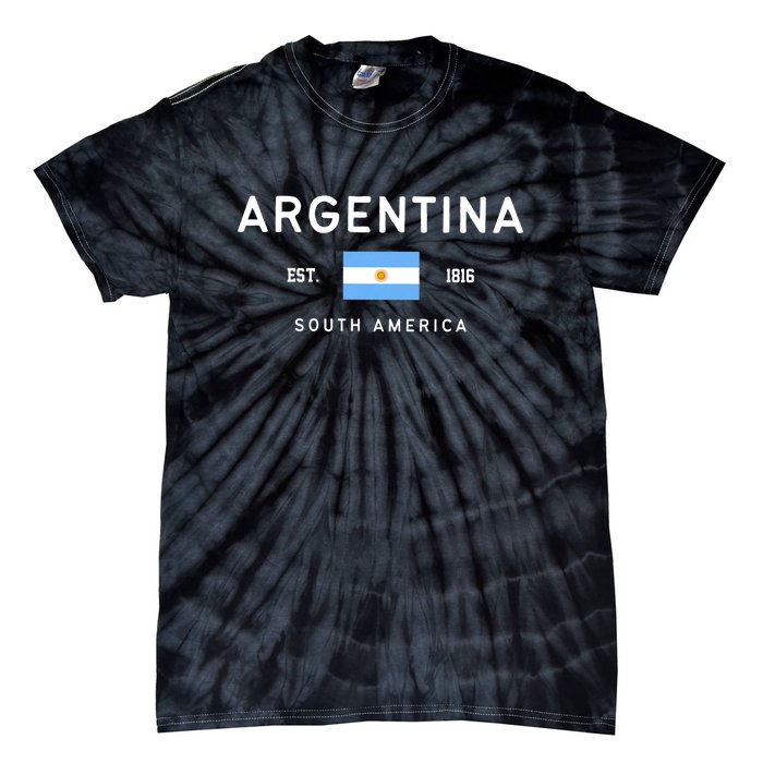 Argentina World Champion Football For Lover Gift Trending Tie-Dye T-Shirt