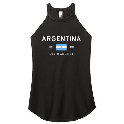 Argentina World Champion Football For Lover Gift Trending Women's Perfect Tri Rocker Tank