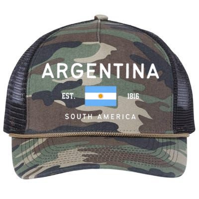 Argentina World Champion Football For Lover Gift Trending Retro Rope Trucker Hat Cap