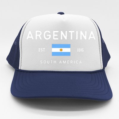 Argentina World Champion Football For Lover Gift Trending Trucker Hat