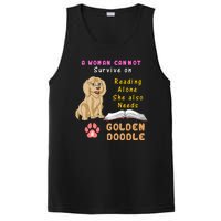 A Woman Cannot Survive On Reading Alone She Also Needs A Goldendoodle PosiCharge Competitor Tank