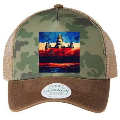Angkor Wat Cambodia Explore Ancient Temples Legacy Tie Dye Trucker Hat