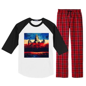 Angkor Wat Cambodia Explore Ancient Temples Raglan Sleeve Pajama Set