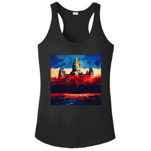 Angkor Wat Cambodia Explore Ancient Temples Ladies PosiCharge Competitor Racerback Tank