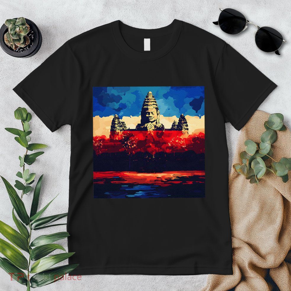 Angkor Wat Cambodia Explore Ancient Temples Premium T-Shirt