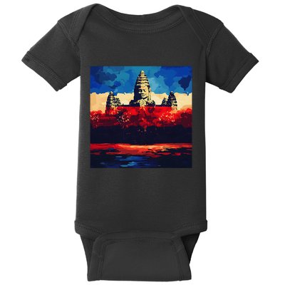 Angkor Wat Cambodia Explore Ancient Temples Baby Bodysuit