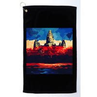 Angkor Wat Cambodia Explore Ancient Temples Golf Towel
