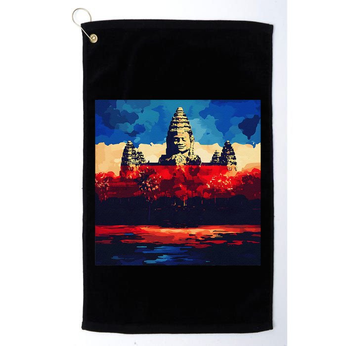 Angkor Wat Cambodia Explore Ancient Temples Golf Towel