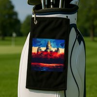 Angkor Wat Cambodia Explore Ancient Temples Golf Towel