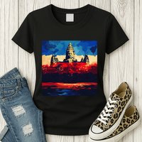 Angkor Wat Cambodia Explore Ancient Temples Womens T-Shirt