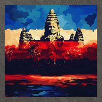 Angkor Wat Cambodia Explore Ancient Temples Cotton Canvas Backpack