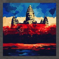 Angkor Wat Cambodia Explore Ancient Temples Vector Backpack