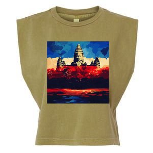 Angkor Wat Cambodia Explore Ancient Temples Garment-Dyed Women's Muscle Tee