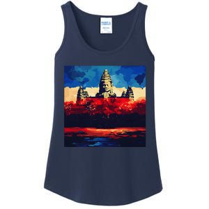 Angkor Wat Cambodia Explore Ancient Temples Ladies Essential Tank