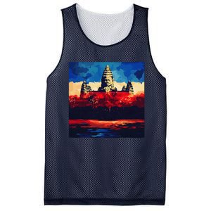 Angkor Wat Cambodia Explore Ancient Temples Mesh Reversible Basketball Jersey Tank