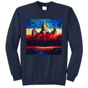 Angkor Wat Cambodia Explore Ancient Temples Tall Sweatshirt