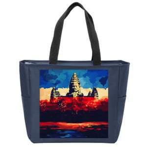 Angkor Wat Cambodia Explore Ancient Temples Zip Tote Bag