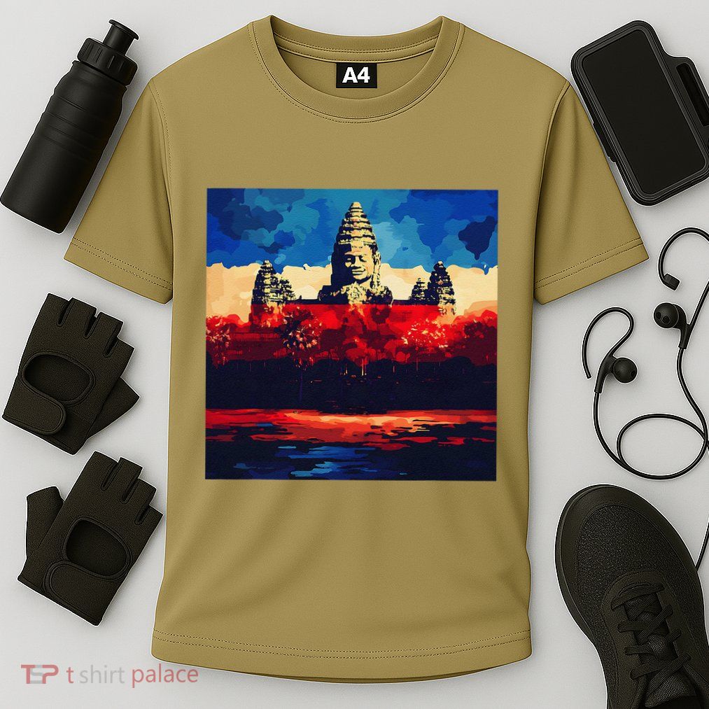 Angkor Wat Cambodia Explore Ancient Temples Performance Shirt