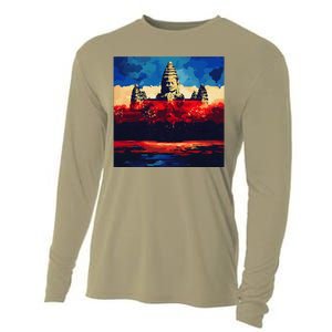 Angkor Wat Cambodia Explore Ancient Temples Cooling Performance Long Sleeve Crew