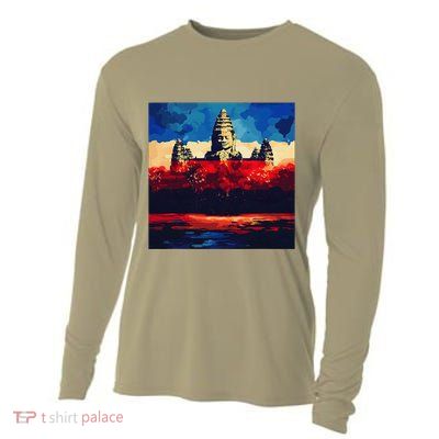 Angkor Wat Cambodia Explore Ancient Temples Cooling Performance Long Sleeve Crew
