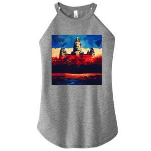 Angkor Wat Cambodia Explore Ancient Temples Women's Perfect Tri Rocker Tank