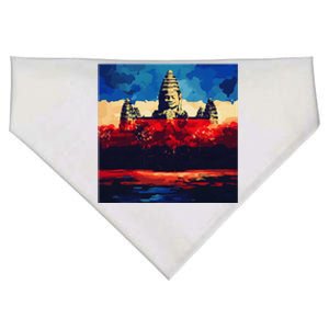 Angkor Wat Cambodia Explore Ancient Temples USA-Made Doggie Bandana