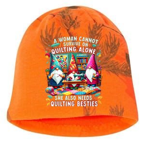 A Woman Cannot Survive On Quilting Alone She Also Needs Kati - Camo Knit Beanie