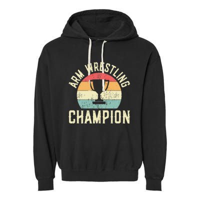 Arm Wrestling Champion Garment-Dyed Fleece Hoodie