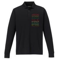 Americans We'll Cross A Frozen River To Kill You In Your Sleep On Christmas Not Performance Long Sleeve Polo