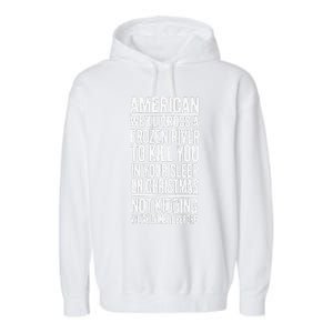 American We’Ll Cross A Frozen River To Kill You In Your Sleep On Christmas Garment-Dyed Fleece Hoodie