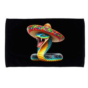 Anaconda Wearing Cinco De Mayo Hat Snake Lovers Birthday Gift Microfiber Hand Towel