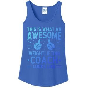 Awesome Weightlifting Coach Funny Weightlifting Coach Gift Ladies Essential Tank