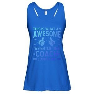 Awesome Weightlifting Coach Funny Weightlifting Coach Gift Ladies Essential Flowy Tank