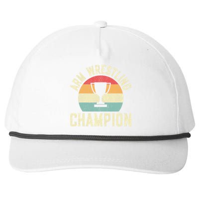 Arm Wrestling Champion Snapback Five-Panel Rope Hat