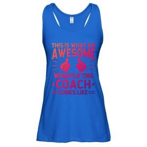 Awesome Weightlifting Coach Funny Weightlifting Coach Gift Ladies Essential Flowy Tank