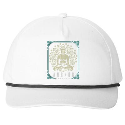 Angkor Wat Cambodia Buddha Temple Travel Souvenir Gift Meaningful Gift Snapback Five-Panel Rope Hat