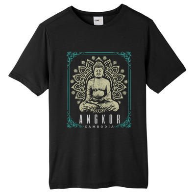 Angkor Wat Cambodia Buddha Temple Travel Souvenir Gift Meaningful Gift Tall Fusion ChromaSoft Performance T-Shirt