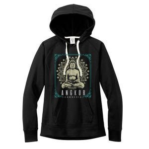 Angkor Wat Cambodia Buddha Temple Travel Souvenir Gift Meaningful Gift Women's Fleece Hoodie