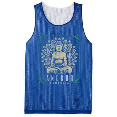 Angkor Wat Cambodia Buddha Temple Travel Souvenir Gift Meaningful Gift Mesh Reversible Basketball Jersey Tank