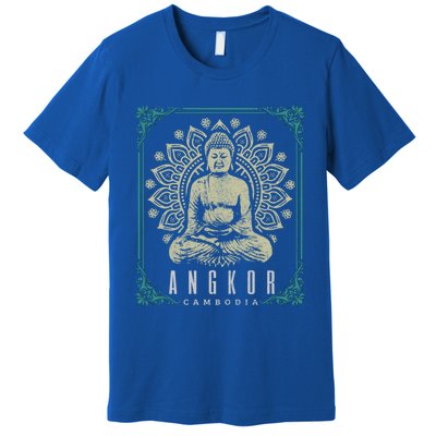 Angkor Wat Cambodia Buddha Temple Travel Souvenir Gift Meaningful Gift Premium T-Shirt