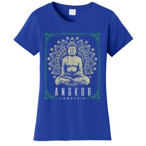 Angkor Wat Cambodia Buddha Temple Travel Souvenir Gift Meaningful Gift Women's T-Shirt