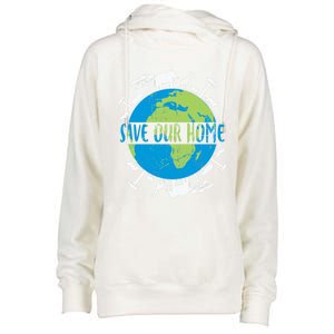 Animals Wildlife Conservation Save Our Home Earth Day Gift Womens Funnel Neck Pullover Hood