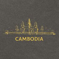 Angkor Wat Cambodian Khmer Cambodian Cotton Canvas Backpack