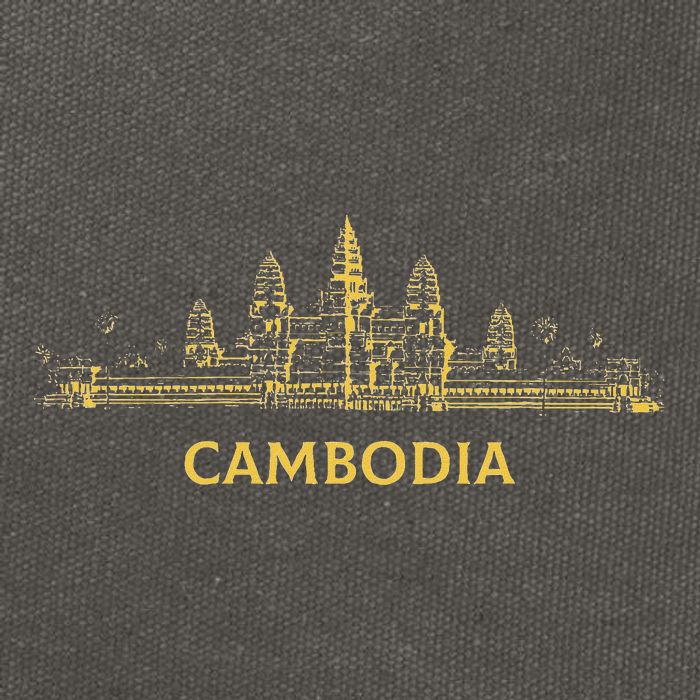 Angkor Wat Cambodian Khmer Cambodian Cotton Canvas Backpack
