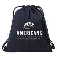 Americans WeLl Cross A Frozen River (WeVe Done It Before) Drawstring Bag