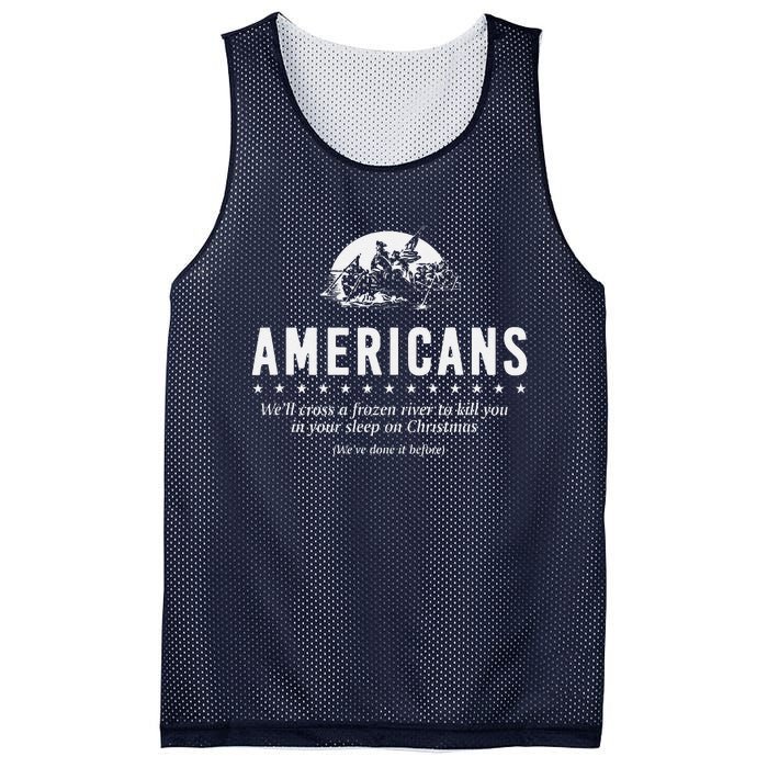 Americans WeLl Cross A Frozen River (WeVe Done It Before) Mesh Reversible Basketball Jersey Tank