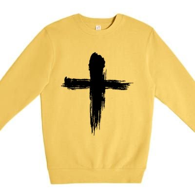 Ash Wednesday Christian Lent Cross Blessing Holy Week Gift Premium Crewneck Sweatshirt