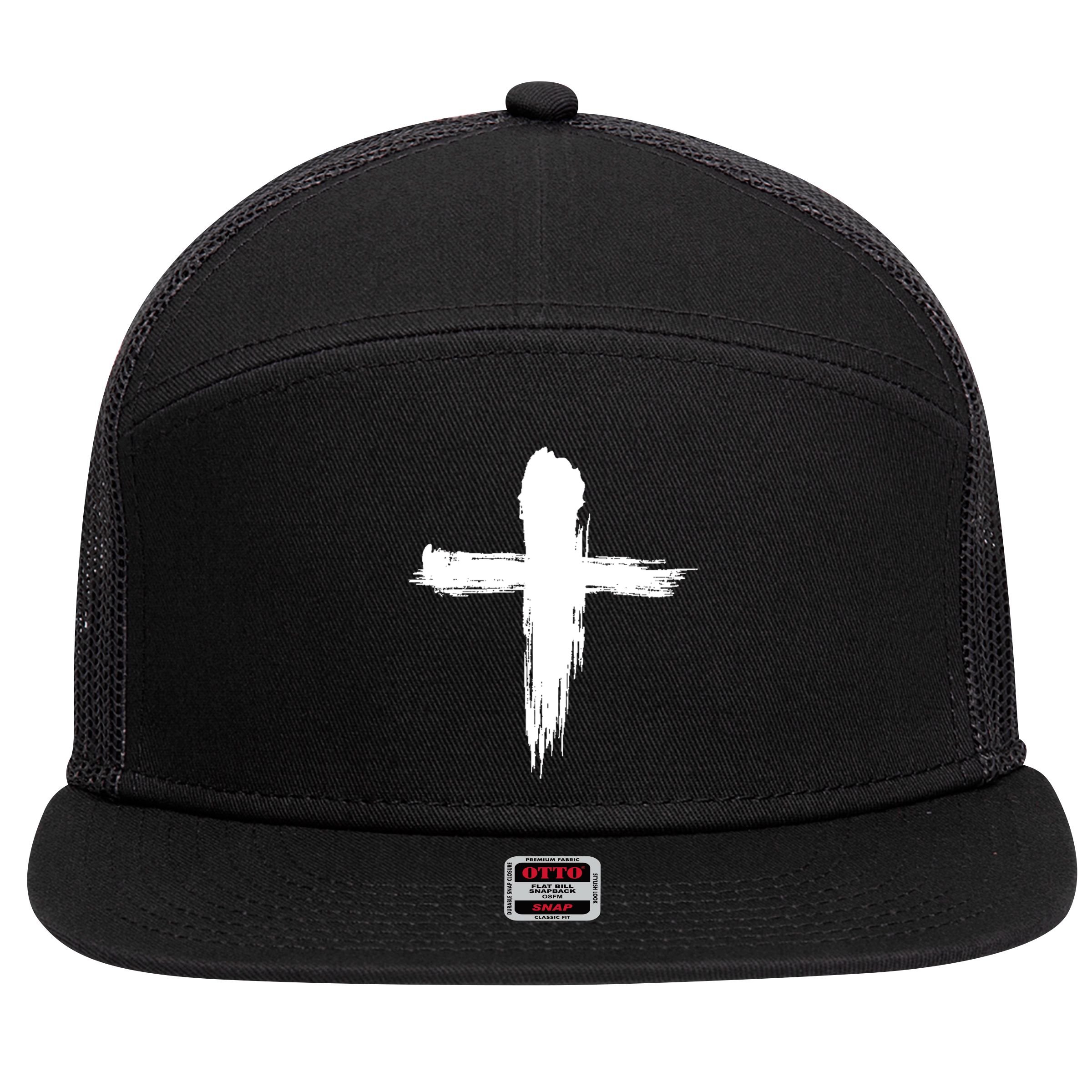 Ash Wednesday Christian Lent Cross Blessing Holy Week Gift 7 Panel Mesh Trucker Snapback Hat