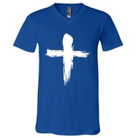 Ash Wednesday Christian Lent Cross Blessing Holy Week Gift V-Neck T-Shirt